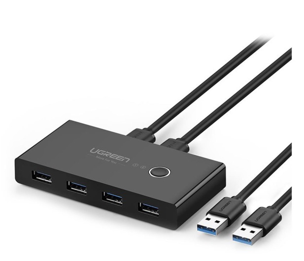 UGREEN Switch Box HUB 4 x USB (na 2 komputery) 6957303803217 - 1198693 - zdjęcie